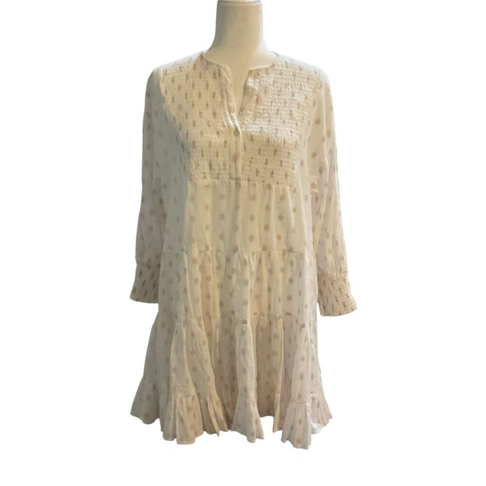 PQ Swim Water Lily Brooke Tunic Cover Up Polka Dot Dress Size M/L​ - Picture 3 of 11